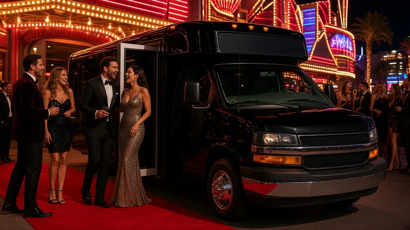Entertainment Tour party bus in Las Vegas