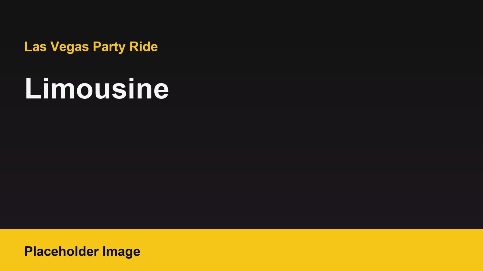 8 Passenger Limo – Exterior View