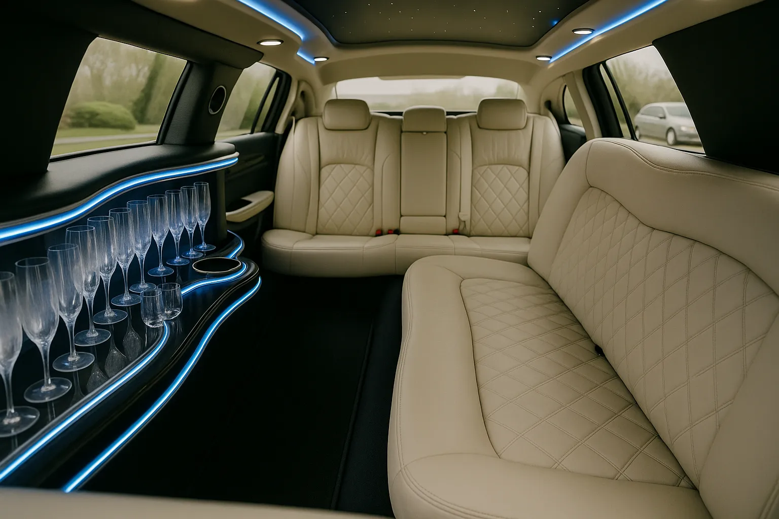 10 Passenger Lincoln Stretch Limo exterior