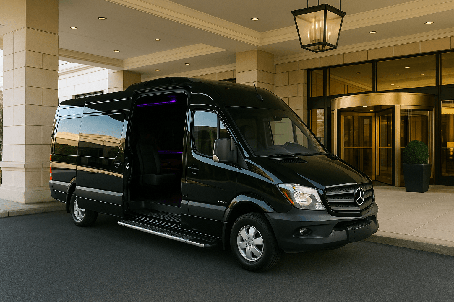 10 Passenger Limo Sprinter – Exterior View