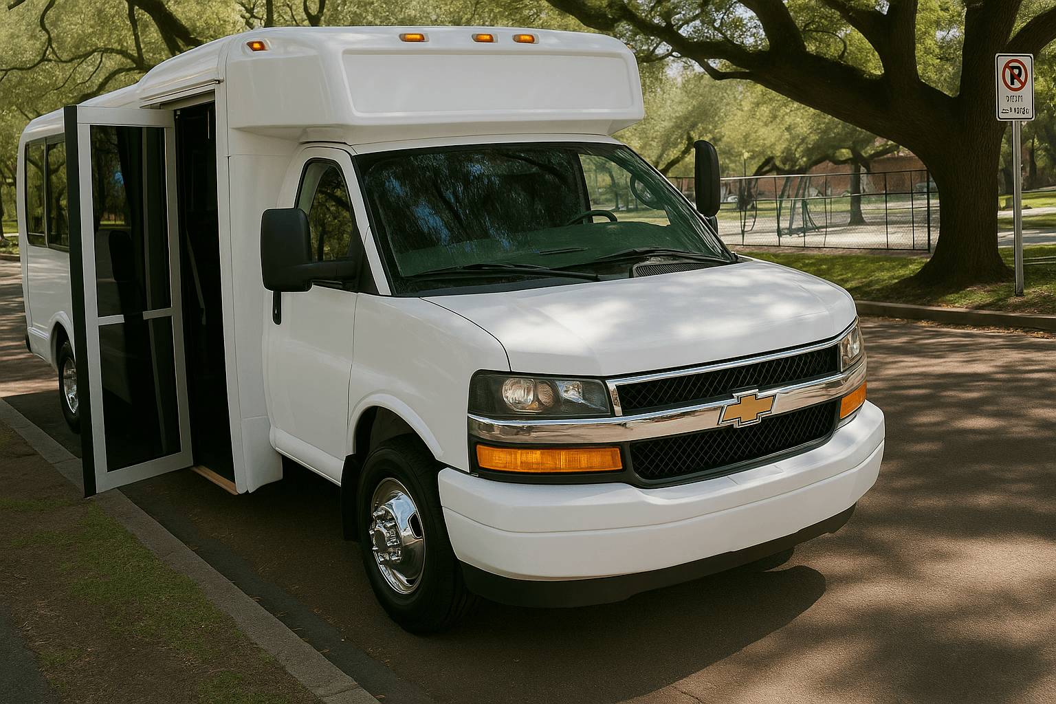 18 Passenger Party Bus – Exterior View