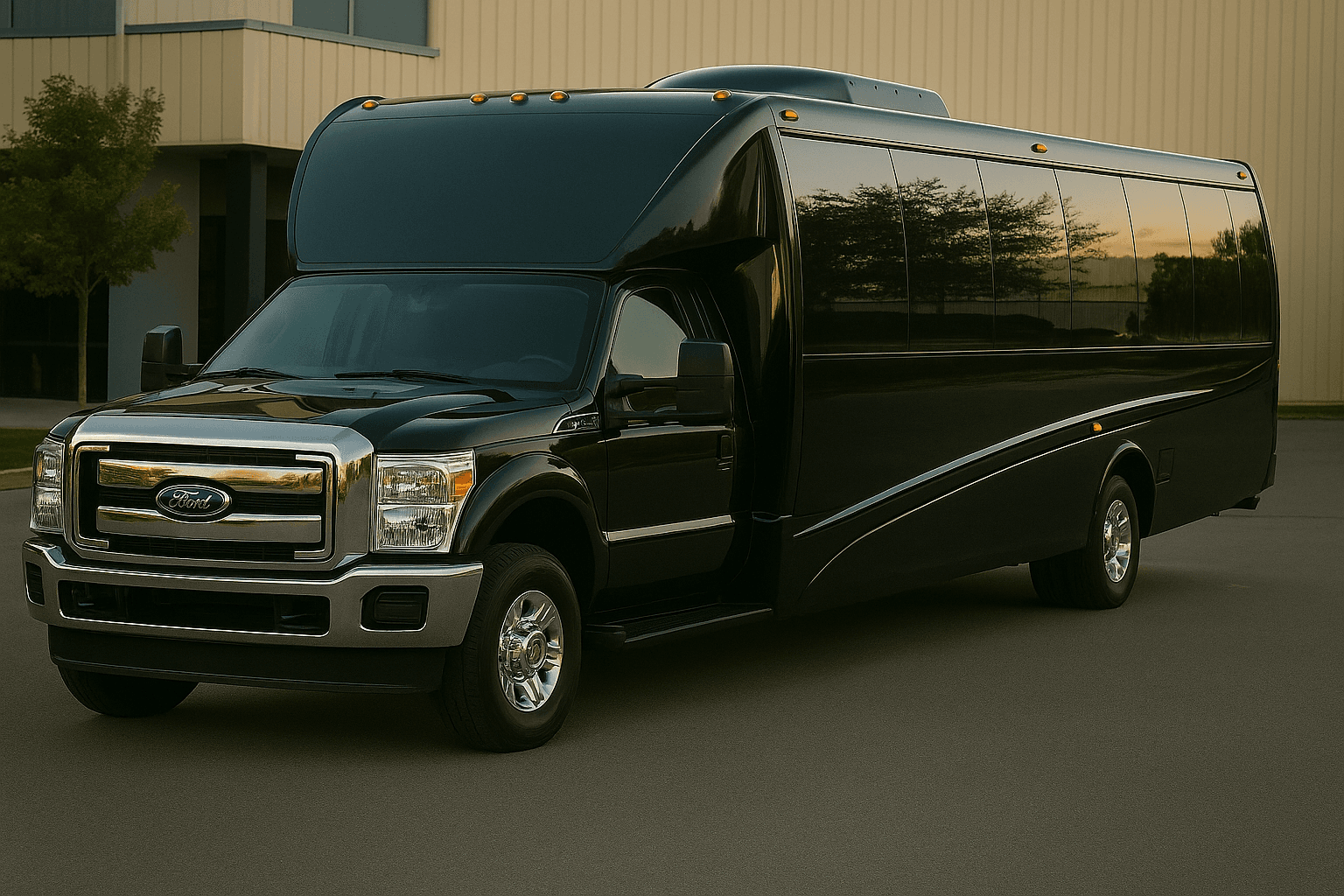 24 Passenger Coach Bus – Exterior View