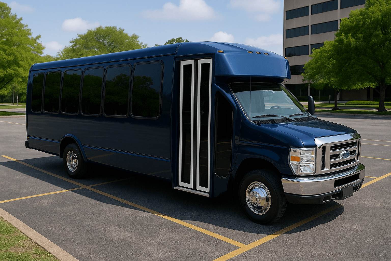 24 Passenger Party Bus – Exterior View