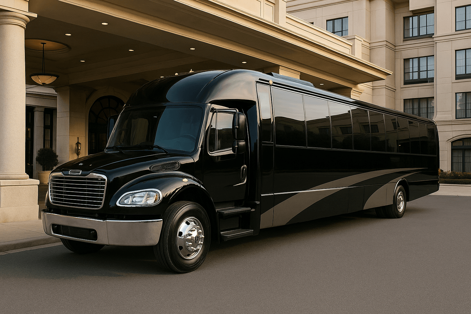 44 Passenger Coach Bus – Exterior View