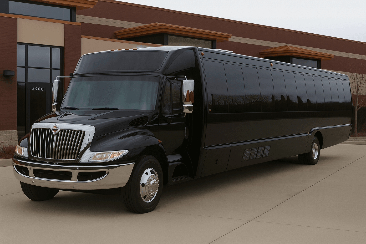 45 Passenger Party Bus – Exterior View