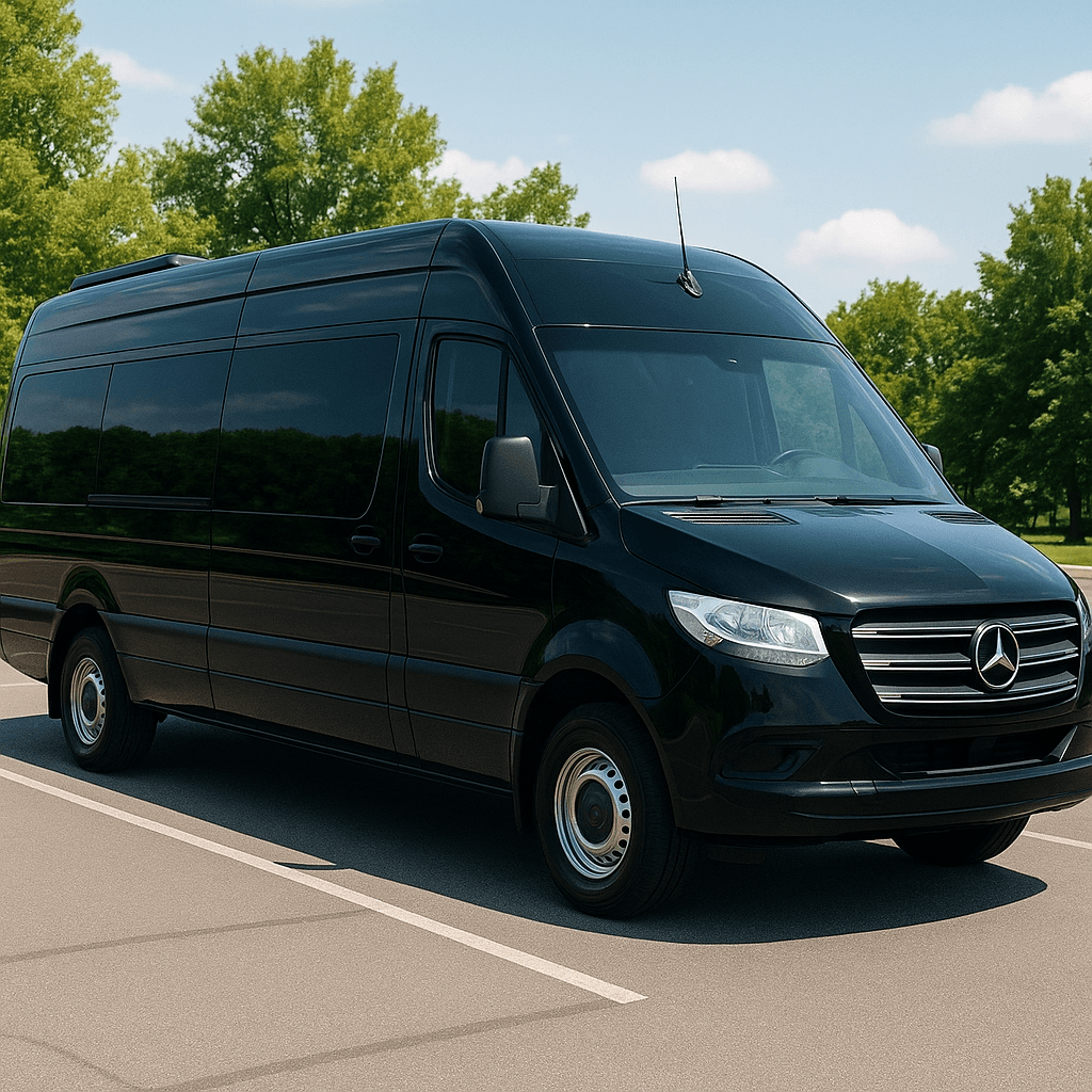 8 Passenger Limo Sprinter – Exterior View