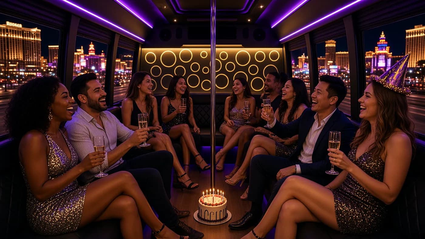 Birthday party bus in Las Vegas
