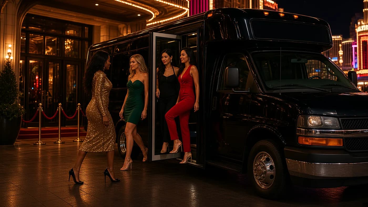 Girls Night party bus in Las Vegas