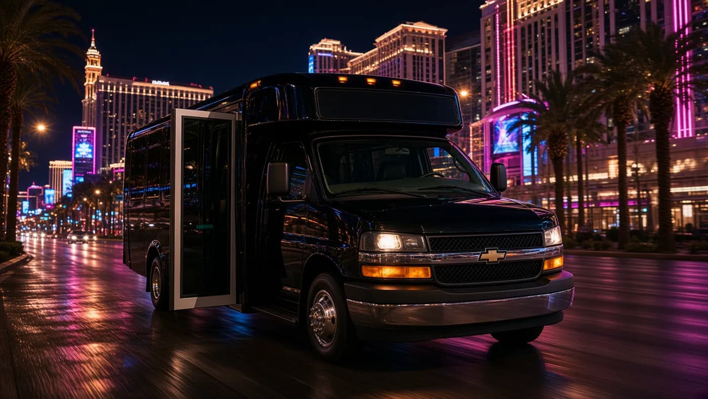Strip Tour party bus in Las Vegas