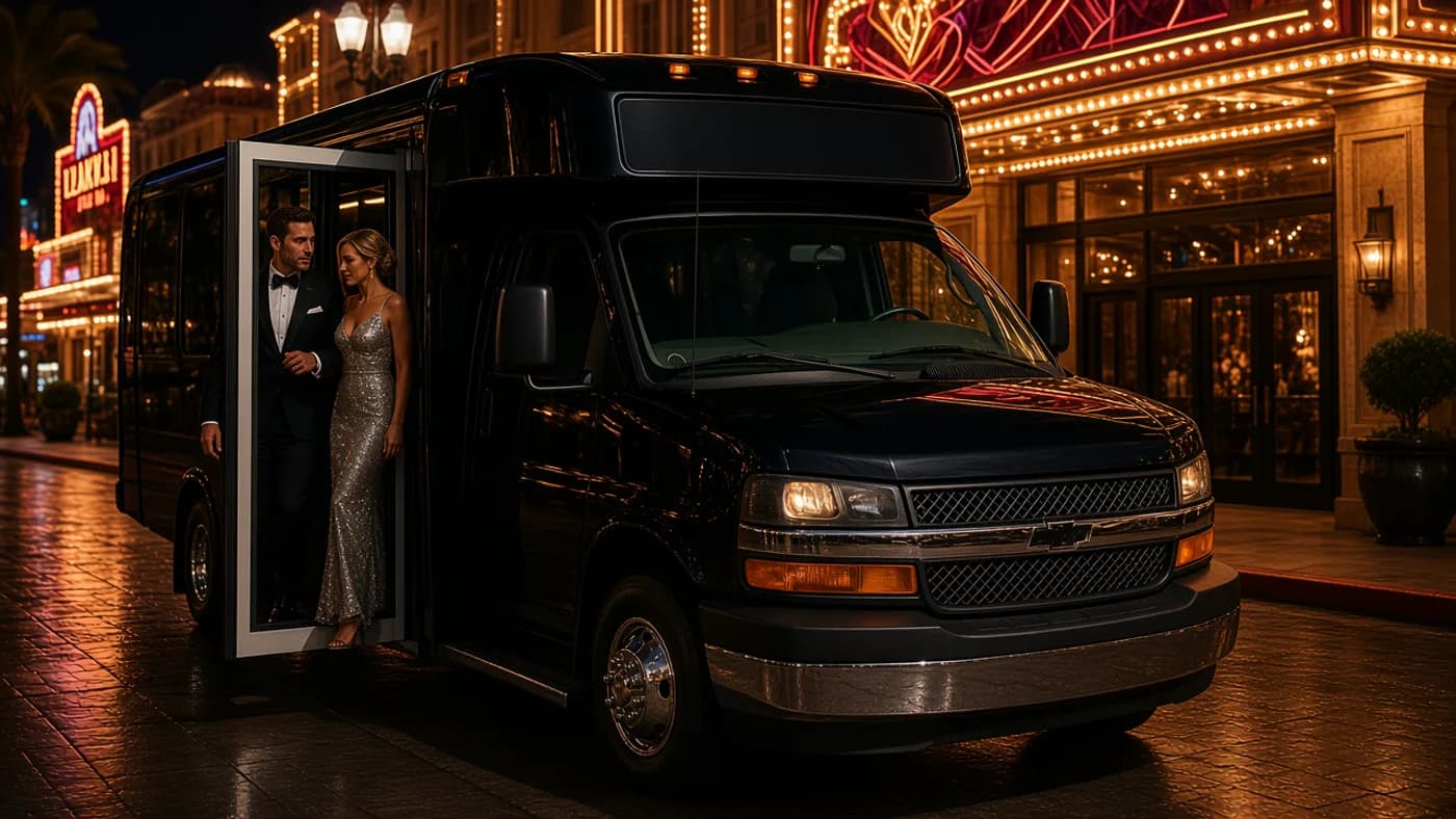 Theater Trip party bus in Las Vegas