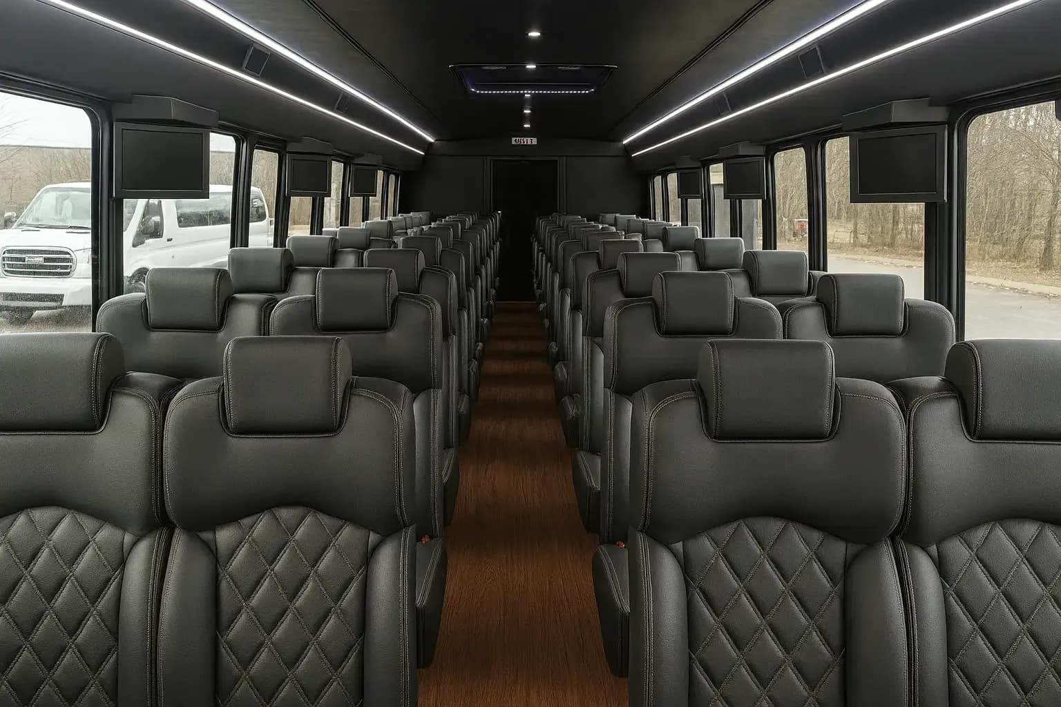 46 Passenger Coach Bus interior
